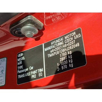 Recambio de carroceria corte para hyundai ix20 1.6 cat referencia OEM IAM   