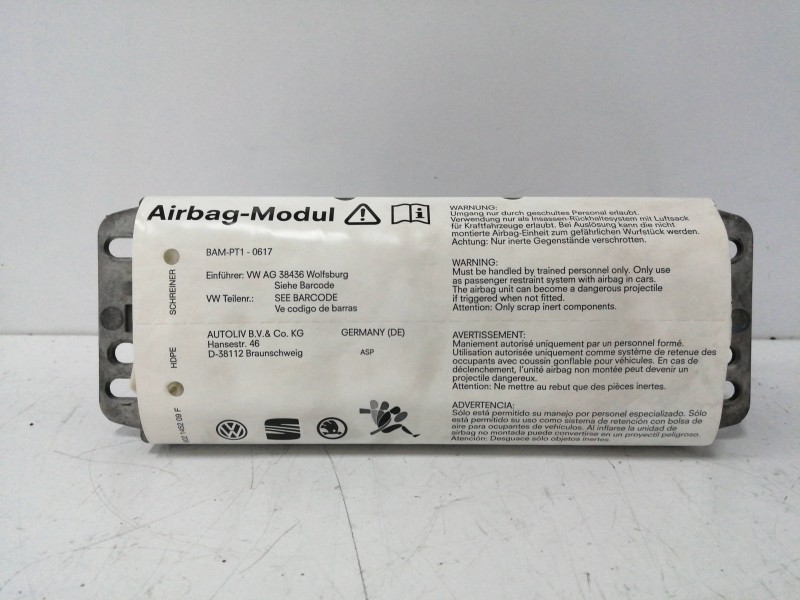 Recambio de airbag delantero derecho para volkswagen golf v berlina (1k1) 2.0 tdi referencia OEM IAM 1K0880204K  