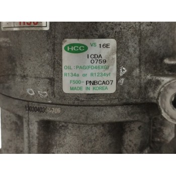 Recambio de compresor aire acondicionado para kia carens ( ) 1.7 crdi cat referencia OEM IAM PNBCA07 F500 