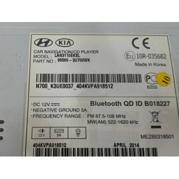 Recambio de sistema navegacion gps para kia sportage iv (ql, qle) 1.7 crdi referencia OEM IAM 965603U700WK  