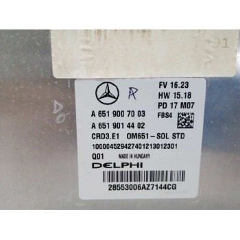 Recambio de centralita motor uce para mercedes-benz clase a (w176) a 200 d motorsport edition (176.008) referencia OEM IAM A6519