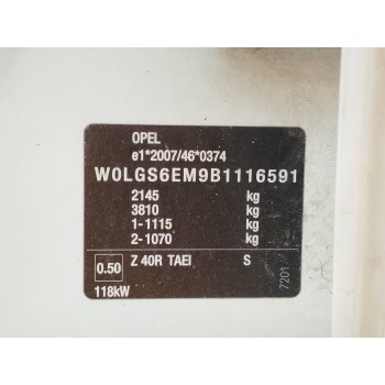 Recambio de carroceria corte para opel insignia berlina 2.0 16v cdti referencia OEM IAM   