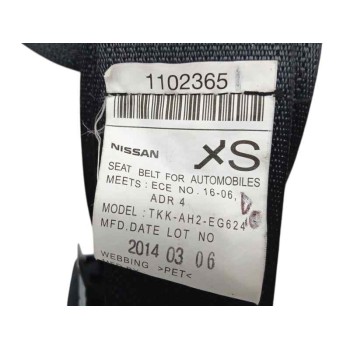 Recambio de cinturon seguridad trasero izquierdo para infiniti q50 2.2 diesel cat referencia OEM IAM TKKAH2EG624  