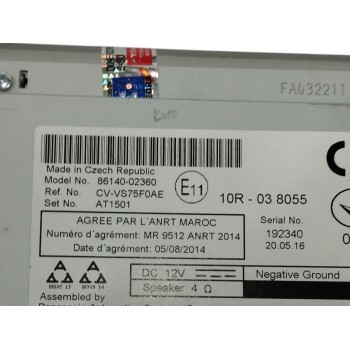 Recambio de sistema navegacion gps para toyota auris 1.2 16v turbo cat referencia OEM IAM 8614002360 AT1501 