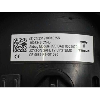 Recambio de airbag delantero izquierdo para tesla model 3 (5yj3) ev referencia OEM IAM 1508347CND  