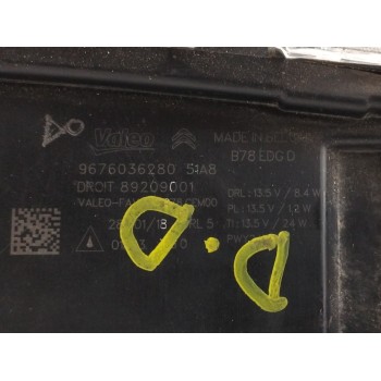 Recambio de piloto delantero derecho para citroën c4 picasso 1.2 12v e-thp referencia OEM IAM 9676036280  