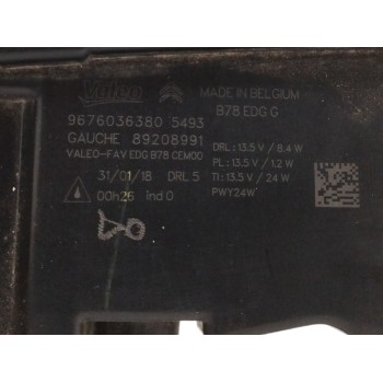 Recambio de piloto delantero izquierdo para citroën c4 picasso 1.2 12v e-thp referencia OEM IAM 9676036380  