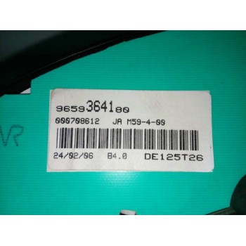 Recambio de cuadro instrumentos para peugeot partner (s2) combi pro referencia OEM IAM 9659364180  