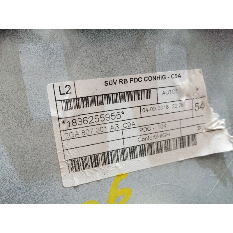 PARAGOLPES TRASERO 2GA807521N 2GA807521