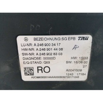 Recambio de modulo electronico para mercedes-benz clase a (w176) a 200 d motorsport edition (176.008) referencia OEM IAM A246900