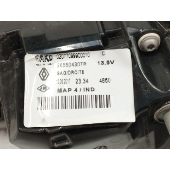 Recambio de piloto trasero derecho para renault clio iv 0.9 referencia OEM IAM 265504307R  