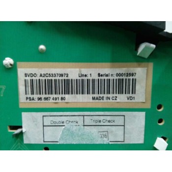 Recambio de cuadro instrumentos para peugeot 207 gt referencia OEM IAM 9666749180 A2C53370972 