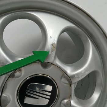 Recambio de llanta para seat toledo (1m2) 1.9 tdi referencia OEM IAM 1M0601025 6JX15H2ET38 