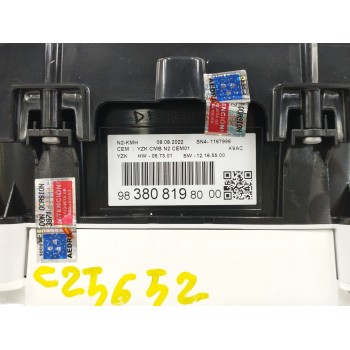 Recambio de cuadro instrumentos para toyota proace city 1.5 d-4d 100 (bpzmd) referencia OEM IAM 9838081980  