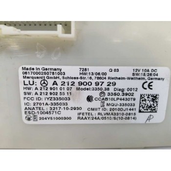 Recambio de modulo electronico para mercedes-benz clase a (w176) a 200 d motorsport edition (176.008) referencia OEM IAM A212900