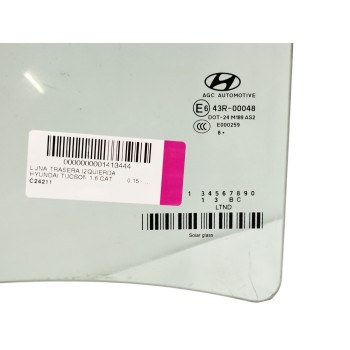 Recambio de luna trasera izquierda para hyundai tucson 1.6 cat referencia OEM IAM   