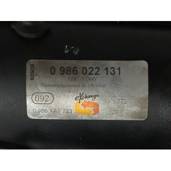 Recambio de motor arranque para ford c-max (dm2) 1.6 tdci referencia OEM IAM 0986022131  
