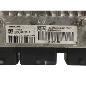 Recambio de centralita motor uce para peugeot 1007 1.4 hdi referencia OEM IAM 9662685580 5WS40572A 