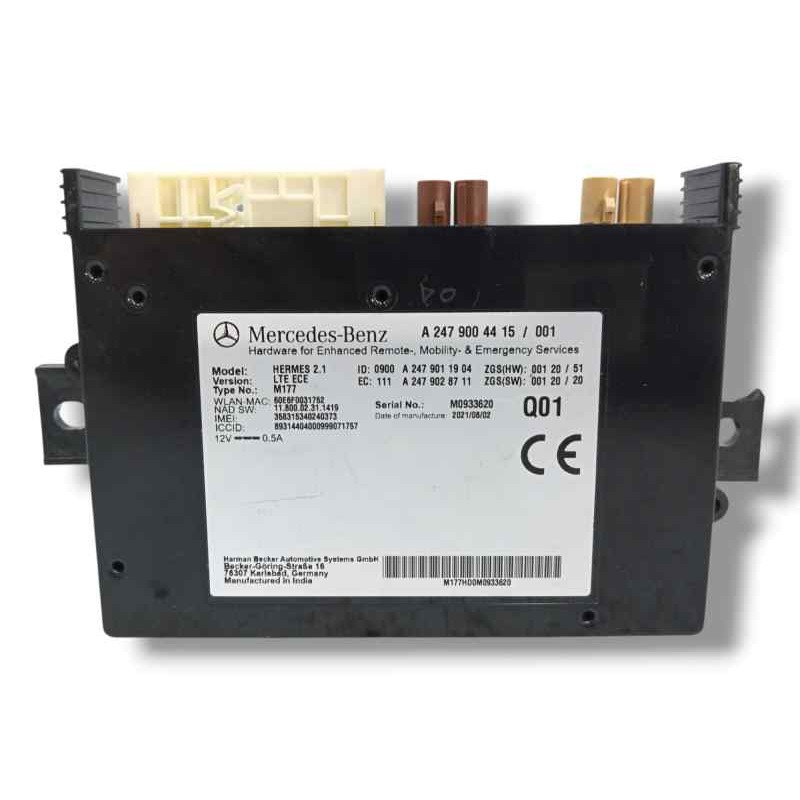 Recambio de modulo electronico para mercedes-benz benz gla (h247) gla 200 d (247.712) referencia OEM IAM A2479004415 A2479011904