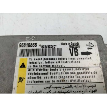 Recambio de centralita airbag para opel antara 2.0 cdti cat (z 20 dmh / llw) referencia OEM IAM 96810868  