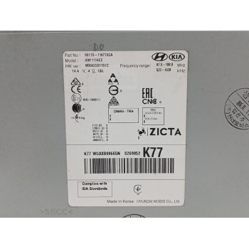 Recambio de sistema audio / radio cd para kia rio 1.2 cat referencia OEM IAM 961701W770CA BOTON DESGASTADO 