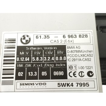 Recambio de modulo electronico para bmw serie 6 cabrio (e64) 3.0 cat (n52) referencia OEM IAM 61356963828 5WK47995 
