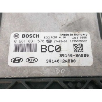 Recambio de centralita motor uce para hyundai tucson 1.7 crdi cat referencia OEM IAM 391402ABB0 0281031578 