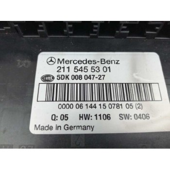 Recambio de caja reles / fusibles para mercedes-benz clase e (w211) berlina 3.0 v6 cat referencia OEM IAM 2115455301 5DK00804727