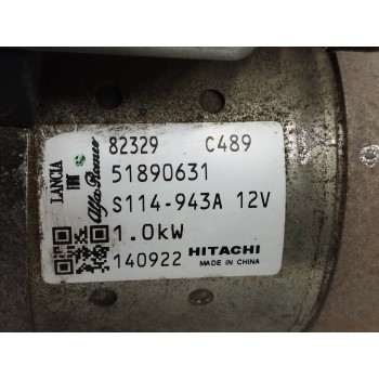 Recambio de motor arranque para fiat nuova 500 (150) 1.2 cat referencia OEM IAM 51890631 S144943A 