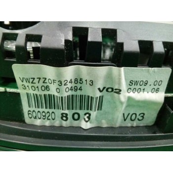 Recambio de cuadro instrumentos para volkswagen polo (9n3) match referencia OEM IAM 6Q0920803  