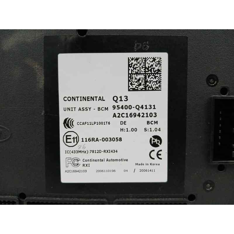 MODULO ELECTRONICO CONJUNTO DE UNIDAD INMOVILIZADOR