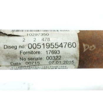 Recambio de transmision delantera derecha para fiat nuova 500 (150) 1.2 cat referencia OEM IAM 00519554760  
