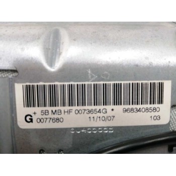 Recambio de airbag delantero derecho para peugeot 207 1.6 16v referencia OEM IAM 9683408580  