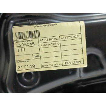 Recambio de elevalunas trasero derecho para mercedes-benz clase gl (x164) gl 320 cdi 4-matic (164.822) referencia OEM IAM A16482