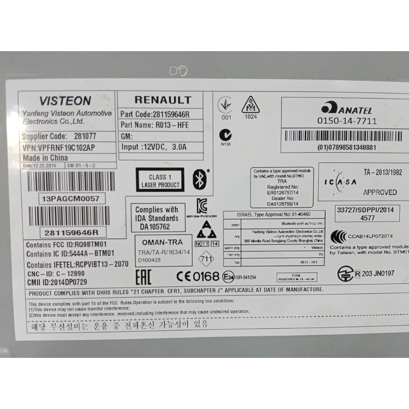 SISTEMA AUDIO / RADIO CD