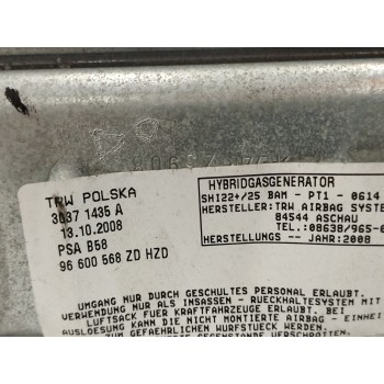 Recambio de airbag delantero izquierdo para citroën c4 picasso sx referencia OEM IAM 96600568ZD DE RODILLAS 