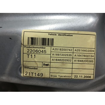 Recambio de elevalunas delantero izquierdo para mercedes-benz clase gl (x164) gl 320 cdi 4-matic (164.822) referencia OEM IAM A2