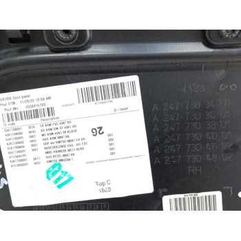 Recambio de guarnecido puerta trasera derecha para mercedes-benz gla (h247) gla 200 d (247.712) referencia OEM IAM A2477303401 A