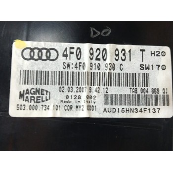 Recambio de cuadro instrumentos para audi a6 avant (4f5) 3.2 v6 24v fsi referencia OEM IAM 4F0920931T 4F0910930C 