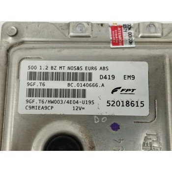 Recambio de centralita motor uce para fiat nuova 500 (150) 1.2 cat referencia OEM IAM 52018615  