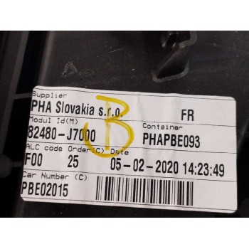 Recambio de elevalunas delantero derecho para kia ceed sportswagon 1.0 tgdi cat referencia OEM IAM 82480J7000 SIN MOTOR 