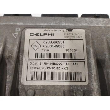 Recambio de centralita motor uce para renault modus 1.5 dci diesel referencia OEM IAM 8200398934  
