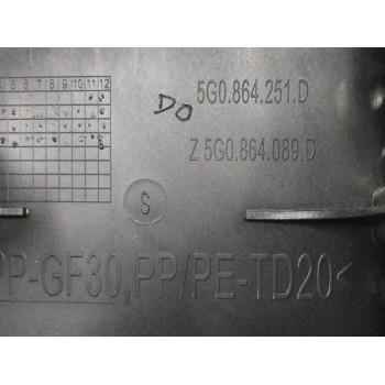 Recambio de apoyabrazos central para volkswagen golf vii lim. 1.6 16v tdi dpf referencia OEM IAM 5G0864251D  