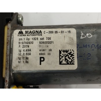 Recambio de elevalunas delantero derecho para fiat nuova 500 (150) 1.2 cat referencia OEM IAM 519760930  