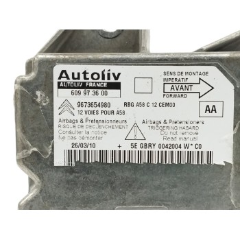 Recambio de centralita airbag para citroën c3 picasso 1.6 16v hdi referencia OEM IAM 9673654980 609973600 