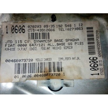 Recambio de elevalunas delantero izquierdo para fiat stilo (192) 1.6 16v dynamic (04.2006) referencia OEM IAM FUNDA 0046831640 