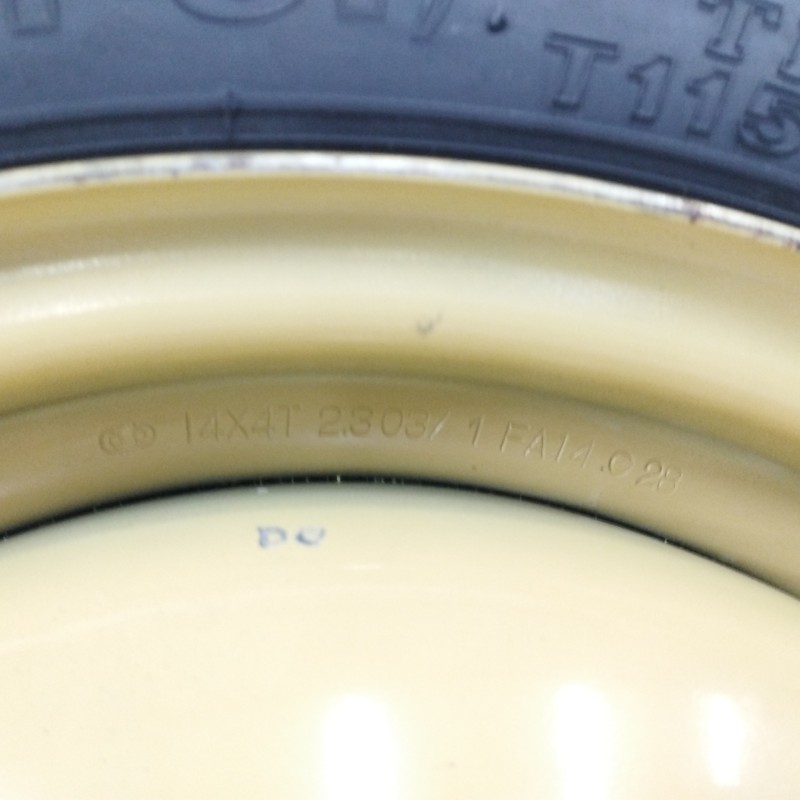 NEUMATICO REPUESTO 14X4T 4H 4X100