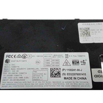 Recambio de centralita cierre para tesla model 3 (5yj3) ev referencia OEM IAM 110024100J  