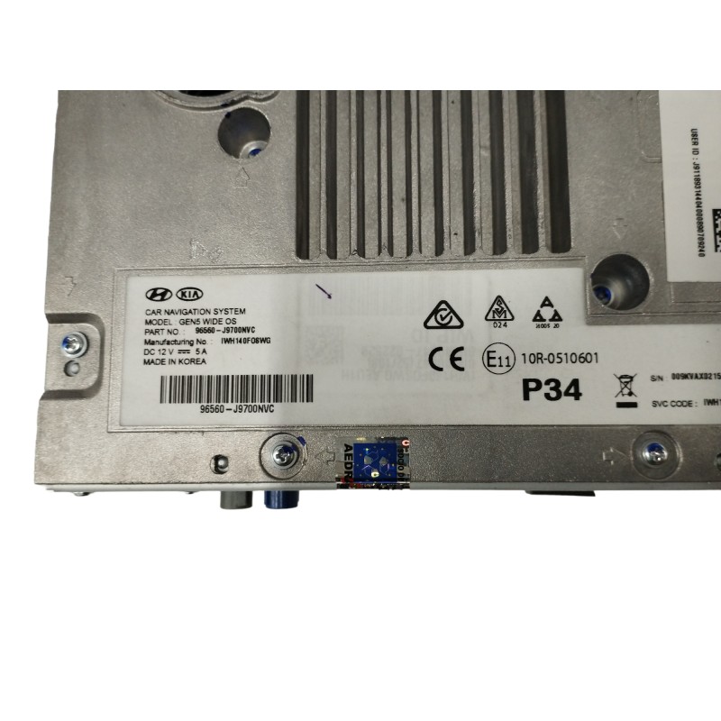 SISTEMA NAVEGACION GPS GEN5 96560J9700
