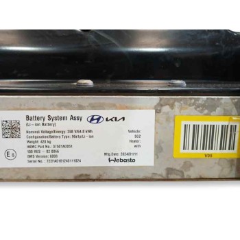 Recambio de bateria para kia niro ii (sg2) ev referencia OEM IAM 37501AO051  
